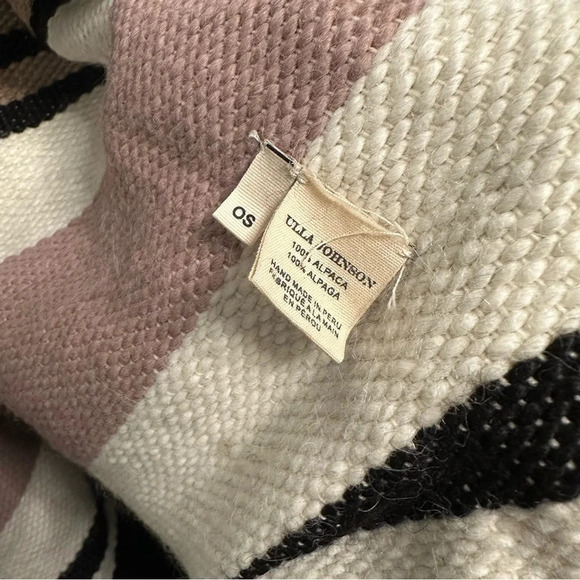 ULLA JOHNSON Areli Striped Alpaca Coat/Cardigan OS - Picture 13 of 15